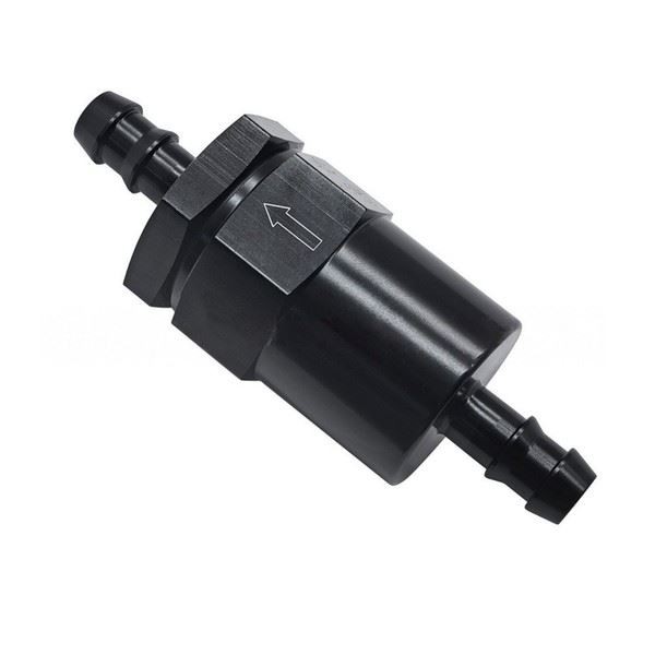 Inline Fuel Filter Billet Aluminum 6061-T6 Billet Removable Reusable Element