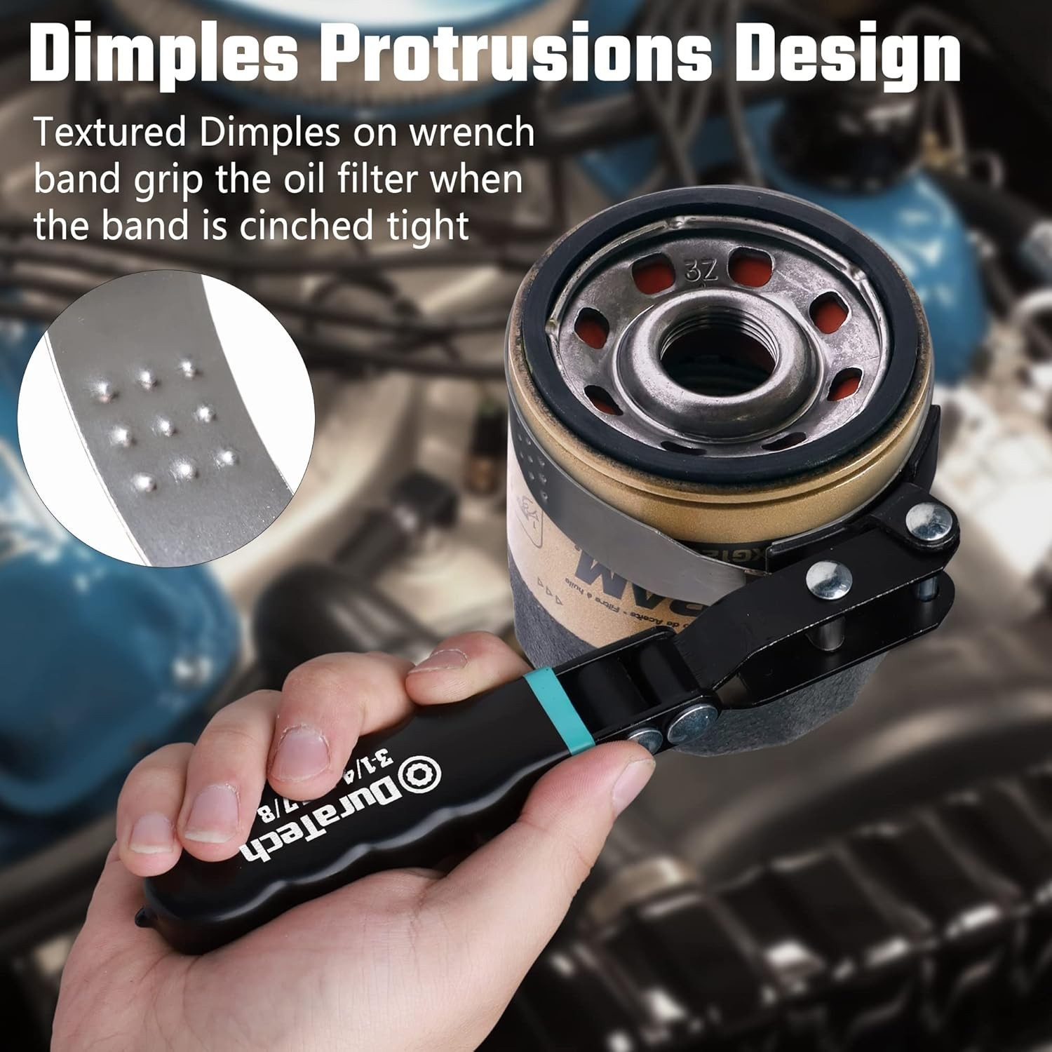 8-Piece Oil Filter Swivel Wrench Set, Wrenches Cover 2-3/4″ to 5-1/4″, 9″ & 1…