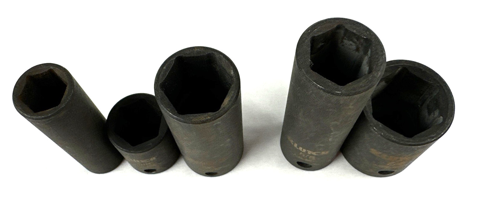 Vintage Klutch Impact Sockets, Chrome Molybdenum + 1 Expert by Mac, Free Ship