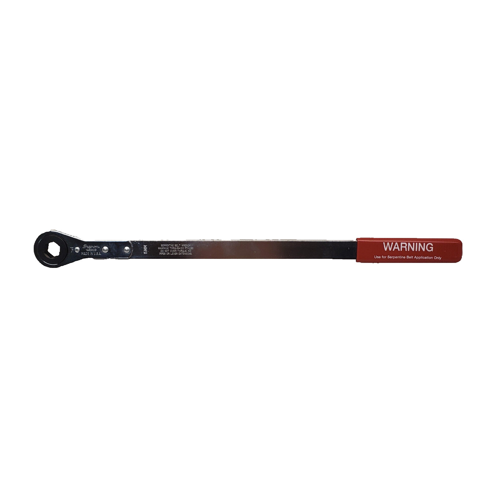 Snap-on YA9350B1 – 15 mm Single Hex Belt Tensioning Wrench Serpentine, Red – NEW