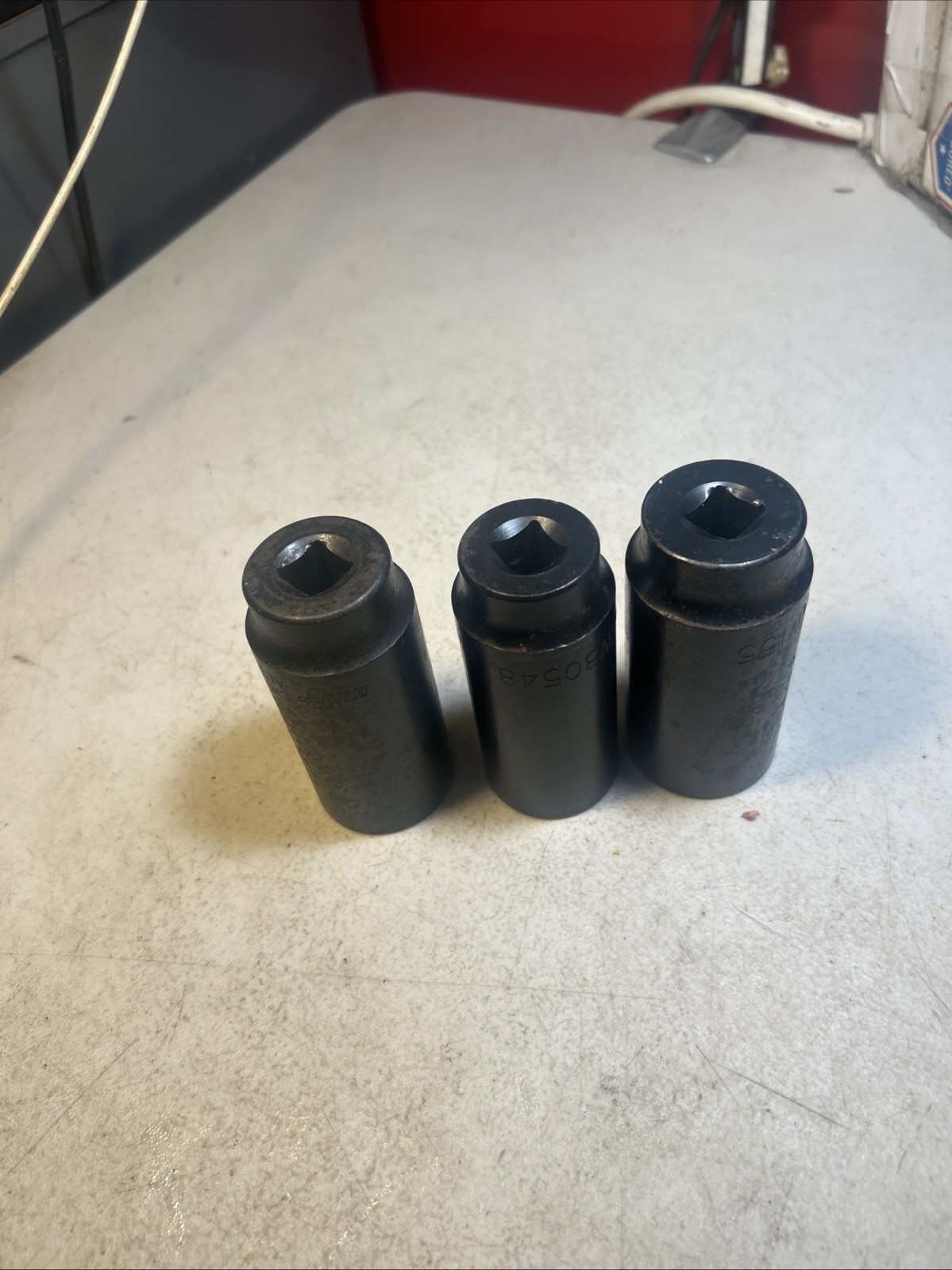 PERFORMANCE TOOL – Lot Of 3 Large Deep Metric Impact Sockets (29mm,30mm & 32mm)