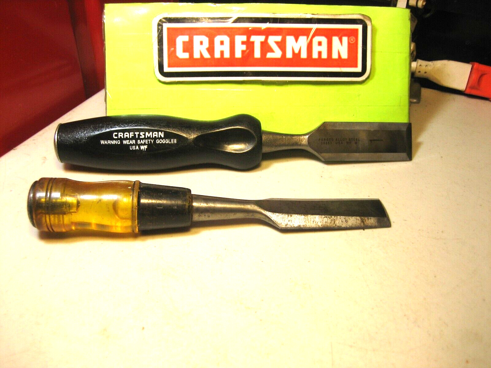 CRAFTSMAN 1″ STRIKING Wood Chisel PLUS EXTRA BOTH USA