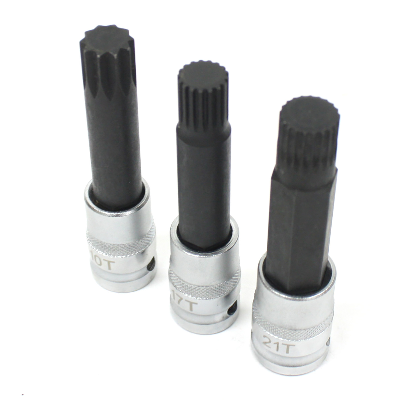 3 pc 1/2″ Drive Torx Spline Impact Socket Set 10T 17T 21T