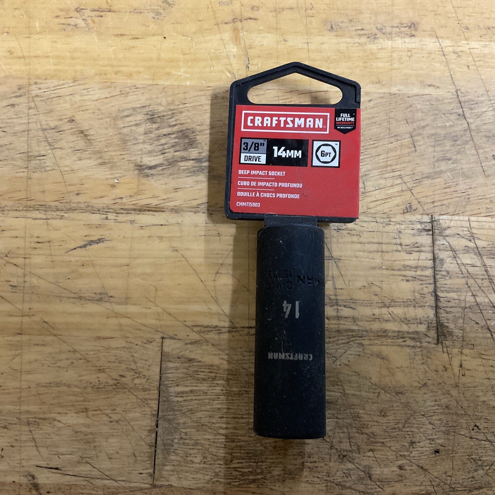 Craftsman 3/8″ Drive 14mm Deep Impact Socket 6 Point CMMT15903 – NEW