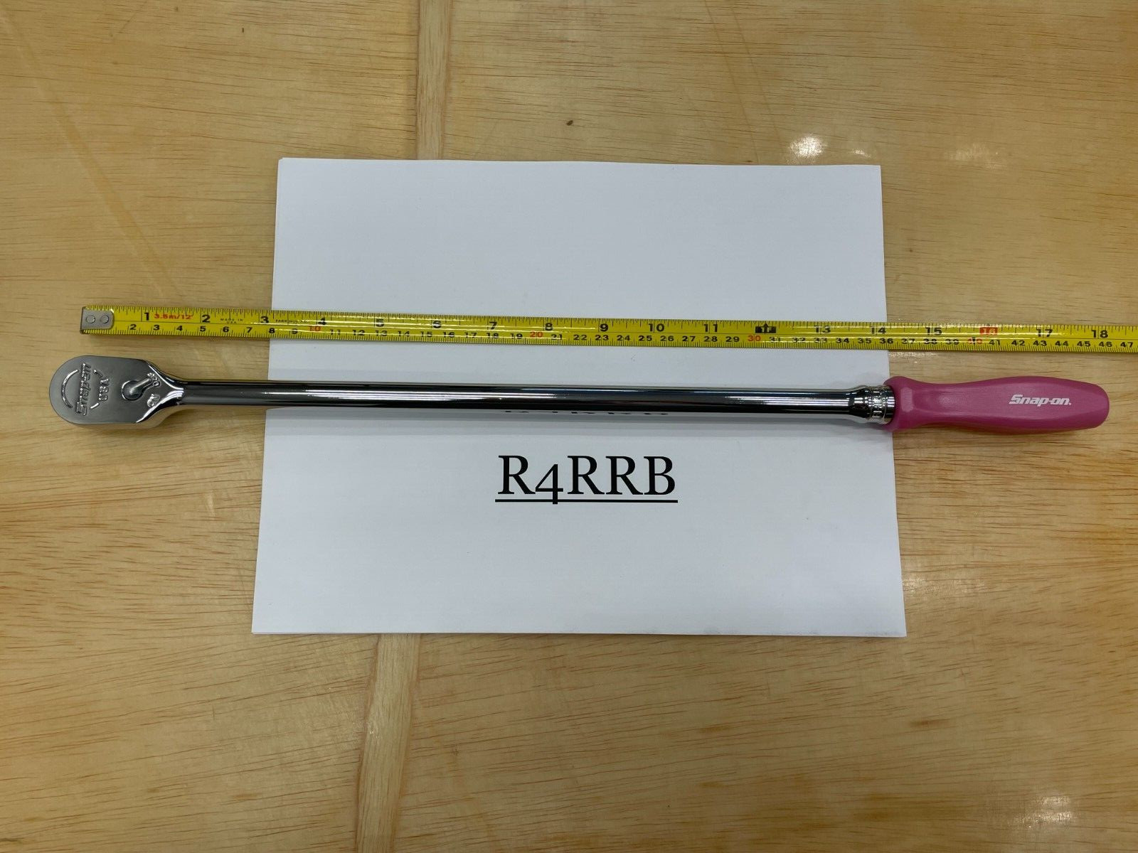 Snap-on Tools NEW PINK PEARL 3/8″ Drive Hard Extra-Long Fixed Ratchet FHLLD80PP
