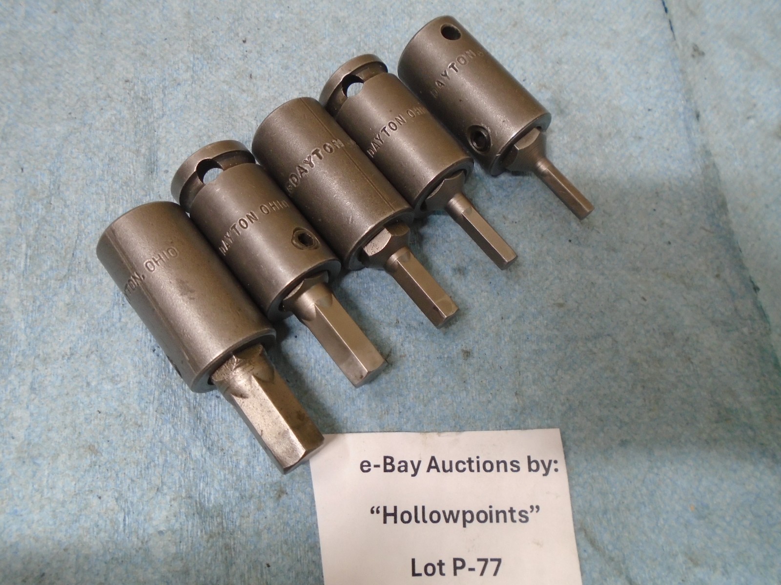 Apex Dayton O USA Impact Hex Allen Bit Set 5Pc 3/8″ Drive 5/32″ thru 3/8″ P77