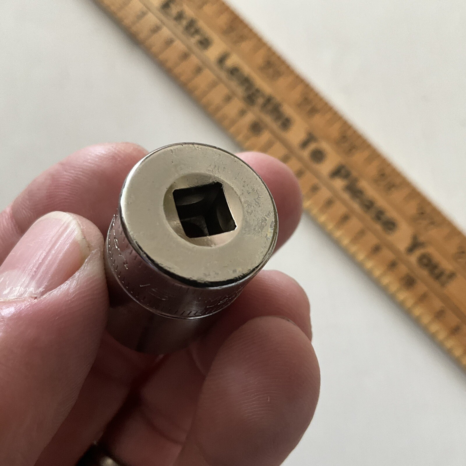 Snap-on tmms15 15mm 1/4″ drive metric semi deep 6 point socket