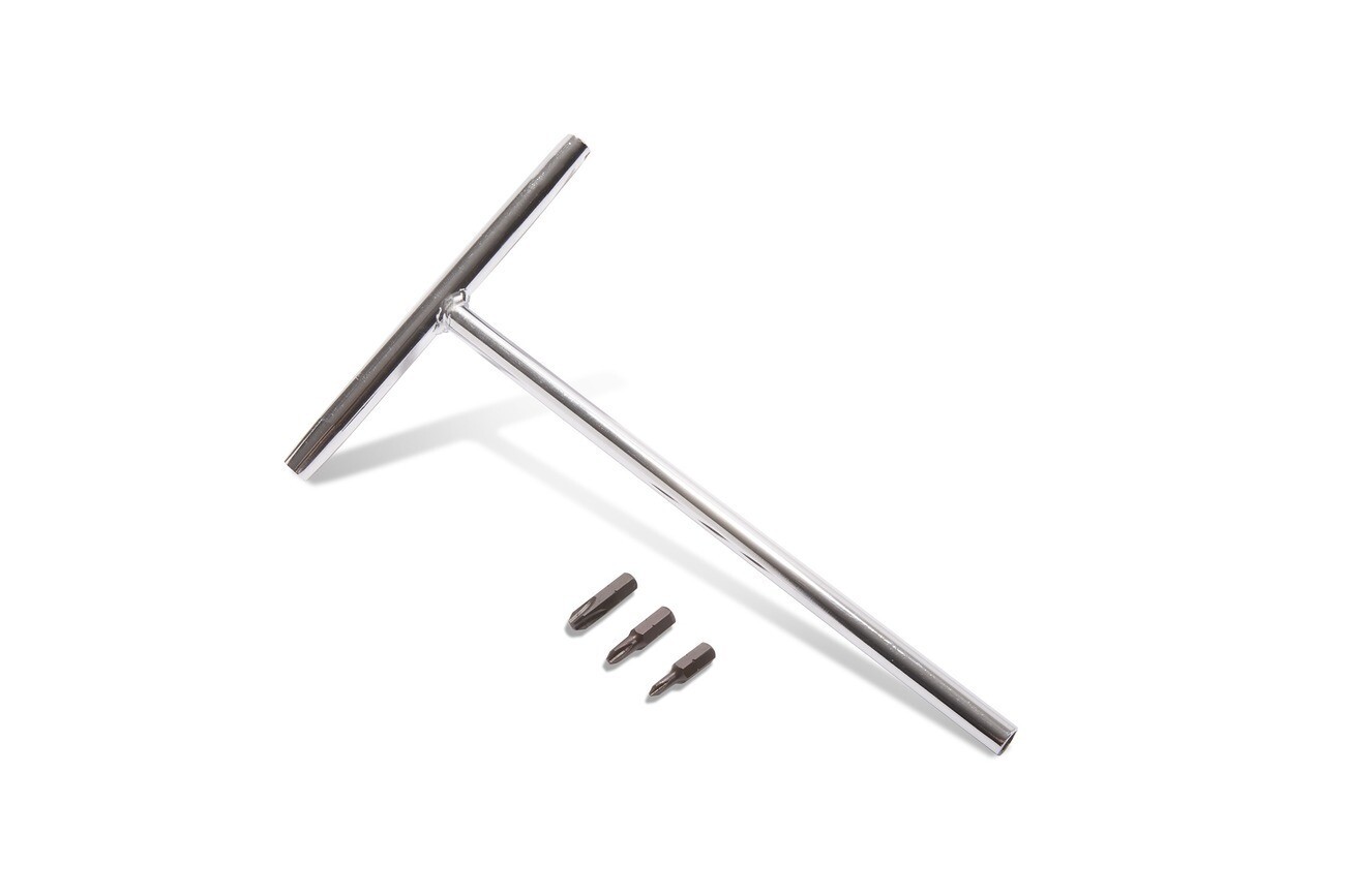 Motion Pro T-Handle Bit Driver with No. 1, 2, 3 JIS Cross-Point Bits 08-0557 NEW