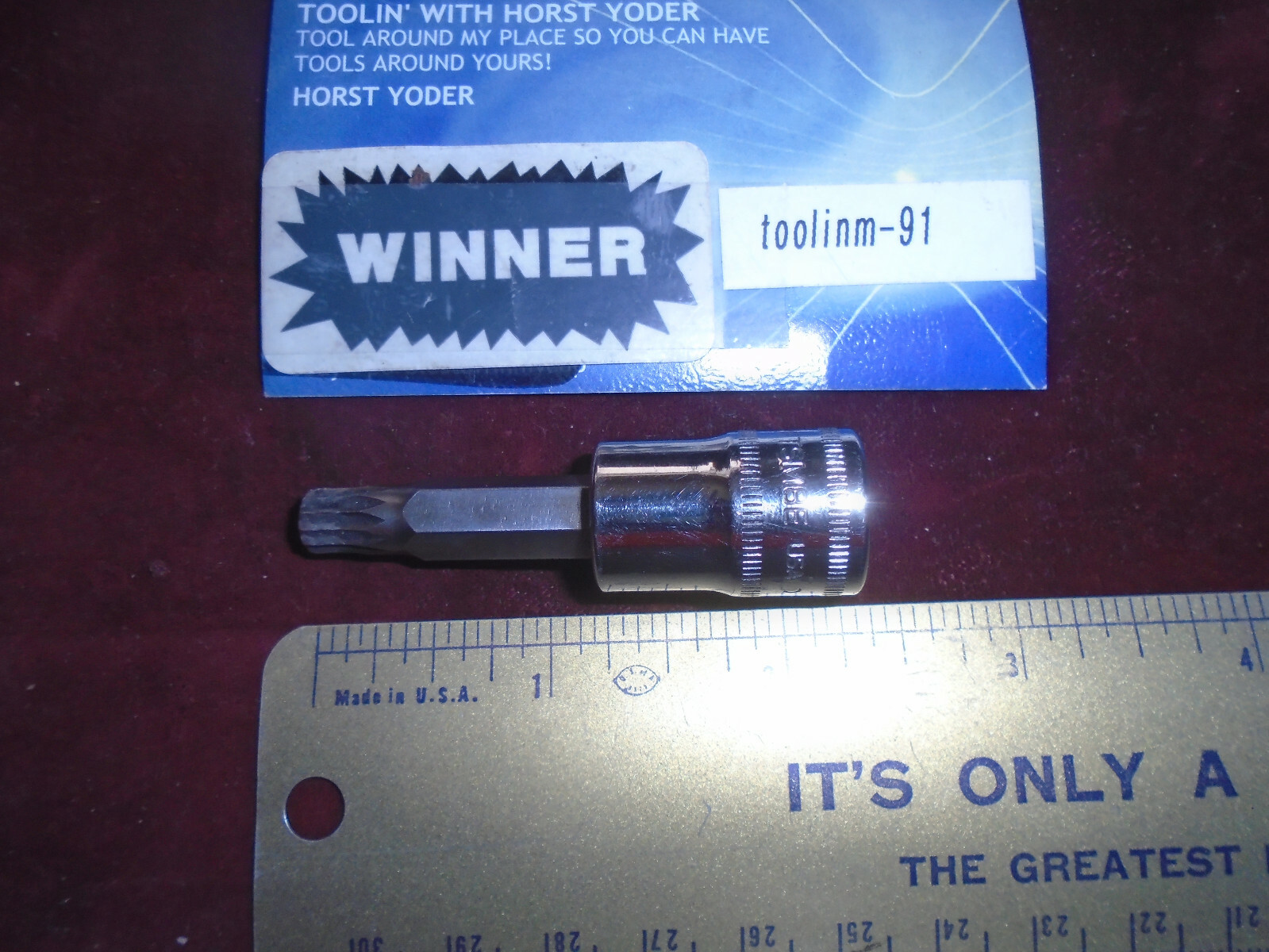 !NOS! SNAP ON FTX45E=T45 MALE TORX X 3/8″ DRIVE SPECIALTY SOCKET 2017