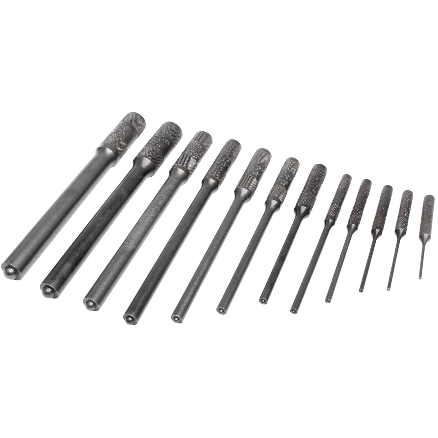 12-Piece Black Oxide Pilot Punch Set