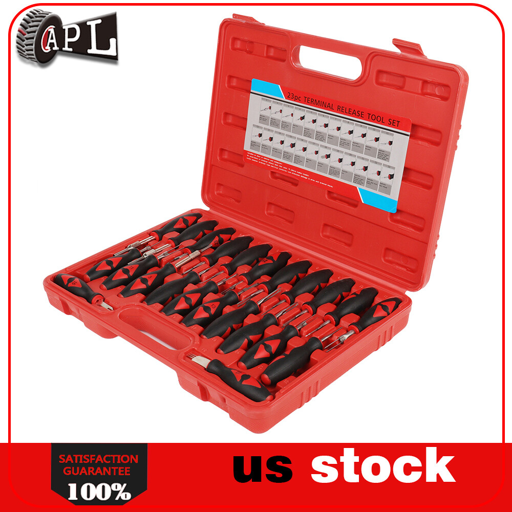 23Pcs/Set Universal Automotive Terminal Release Removal Remover Tool Kit + Case
