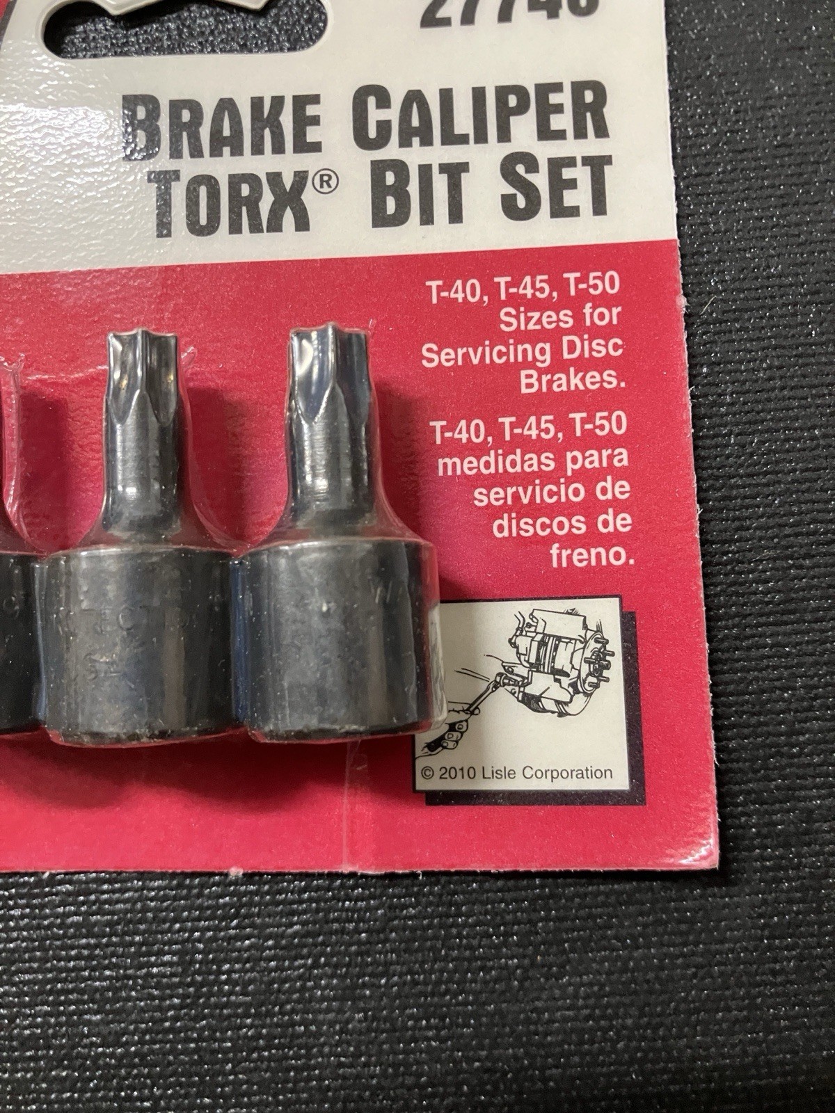 NOS Lisle 27740 Brake Caliper Torx Bit Set 3/8″ Drive USA Made Brand New