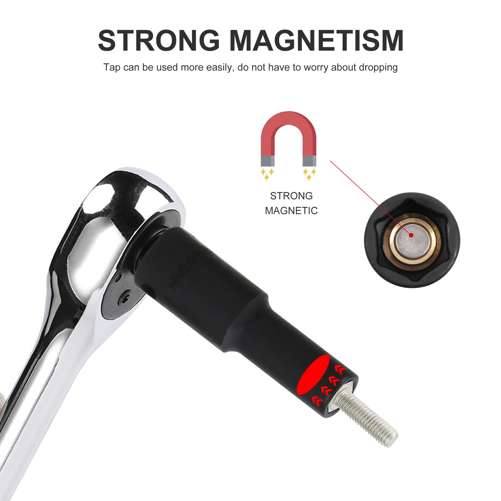 3/8″ Dr Magnetic Deep Impact Socket Tool Kits 6-Point 13PCS Metric 7-19mm CR-MO