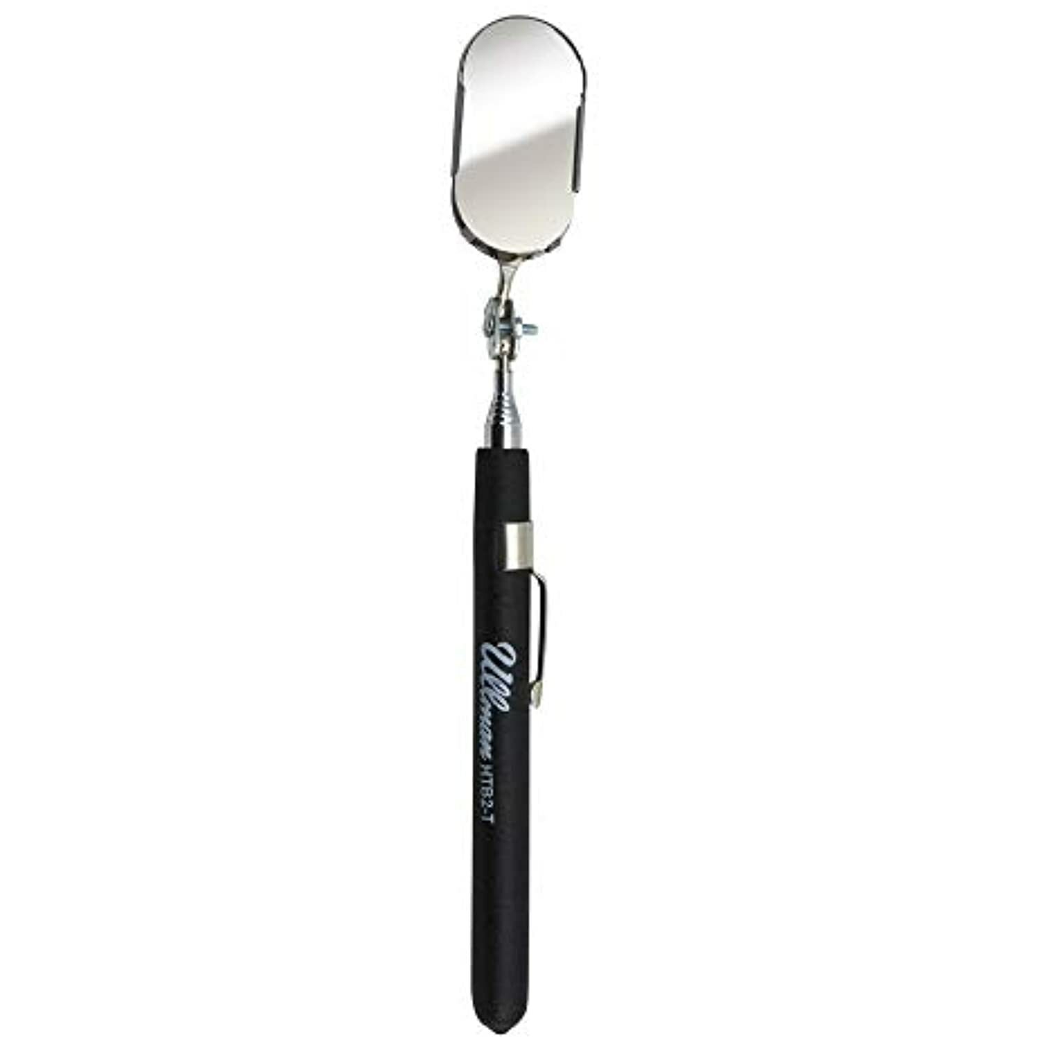 Ullman Devices HTB-2T Oval Pocket Telescoping Inspection Mirror, 1″ x 2″ Mirror,