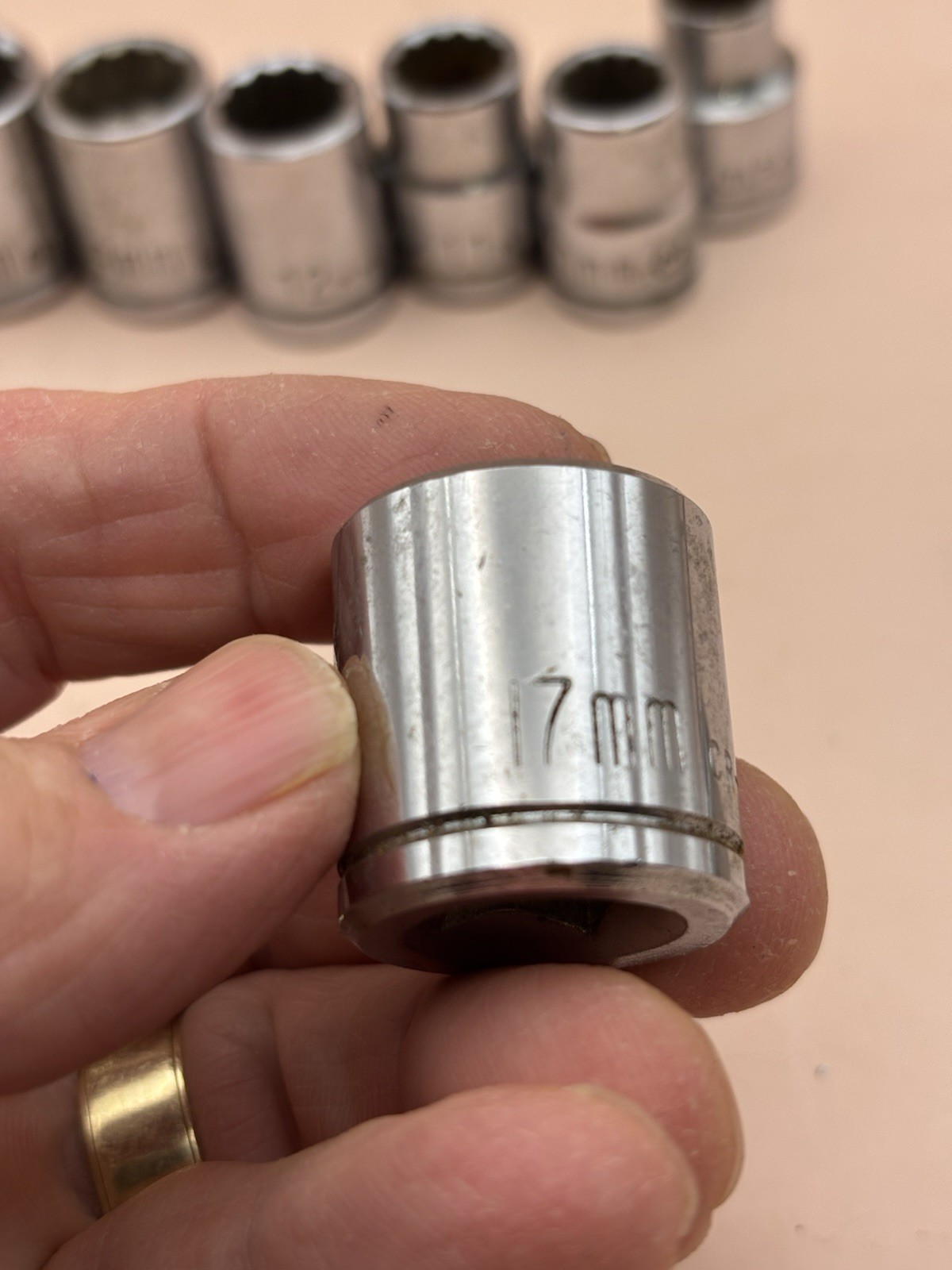3/8 inch drive assorted metric sockets lot of 10