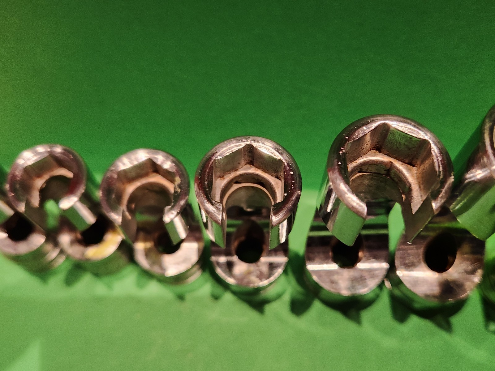 Snap On 7pc 3/8″ Dr. 6-Pt. Deep Flare Nut SAE Socket Set 3/8″-3/4″ 207FRX READ