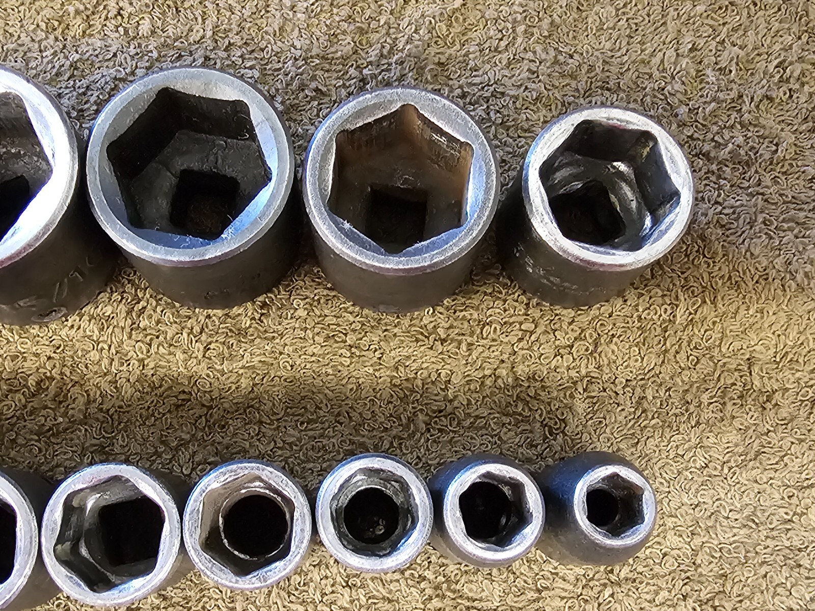 12 Proto Professional Impact Socket Set 3/8″ Drive Sae 1″ 7/8 3/4 5/8 1/2 5/16