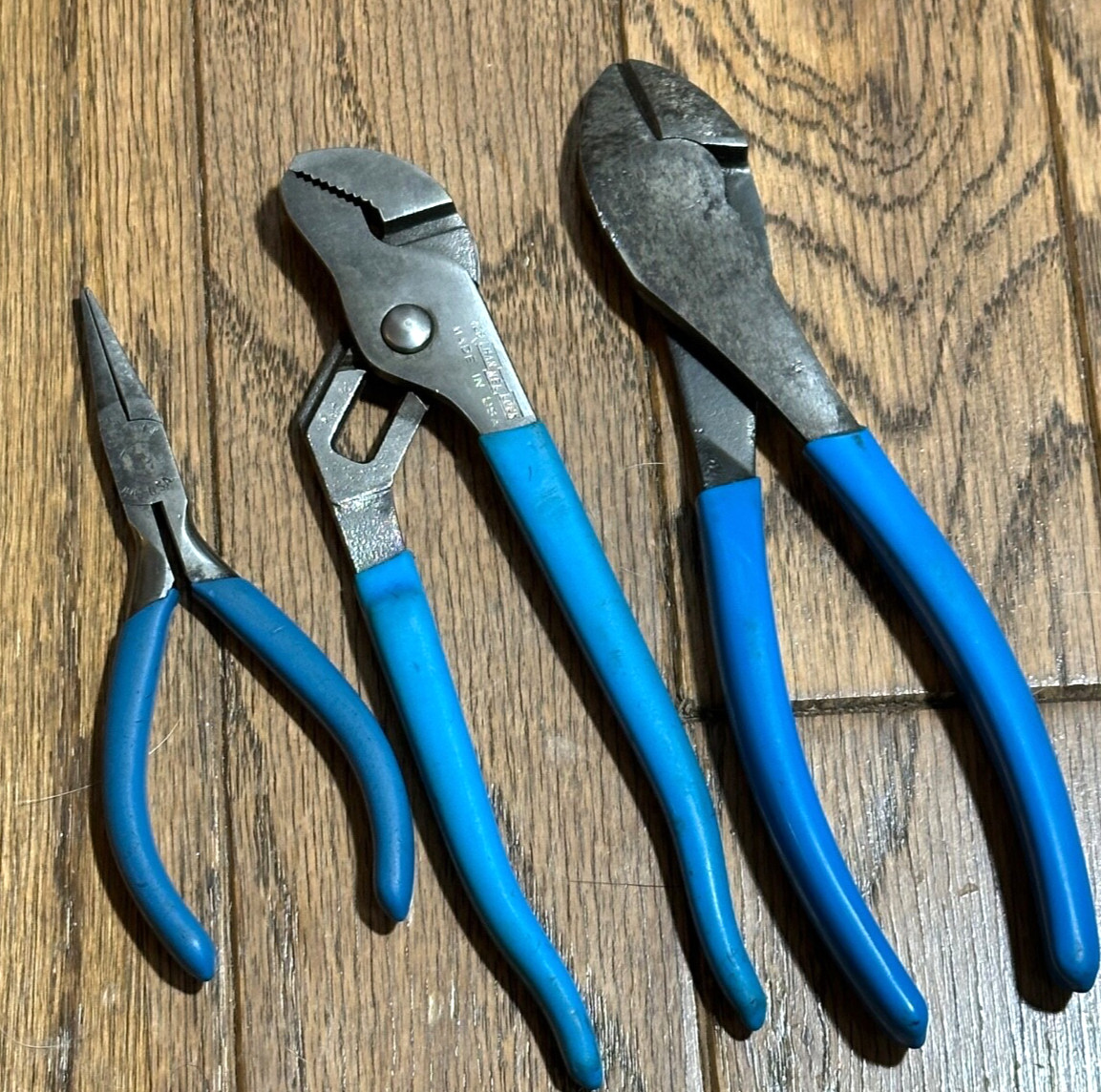 🇺🇸 Channel Lock Tools Diagonal Cutters Duck Bill Needle Nose Pliers Set Lot