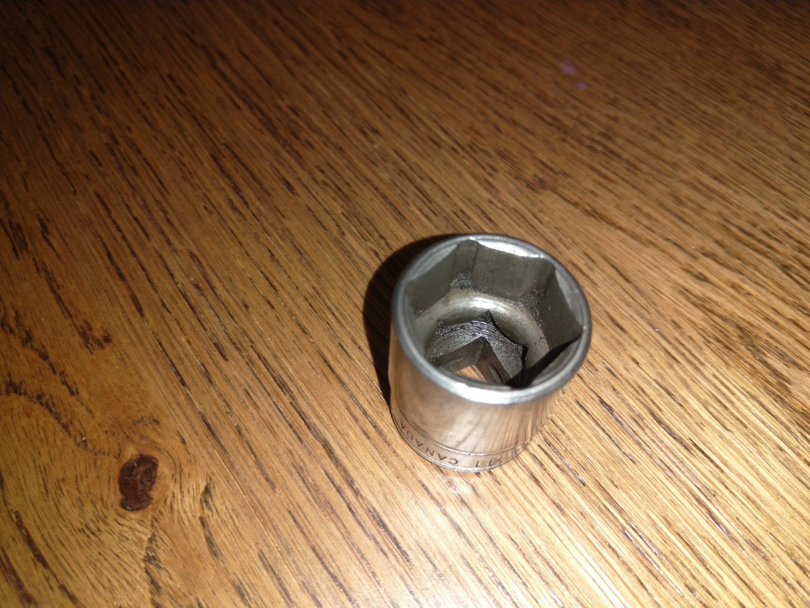 Snap-on Canada FS241 3/8″ drive 6-point SAE 3/4″ Flank drive shallow socket