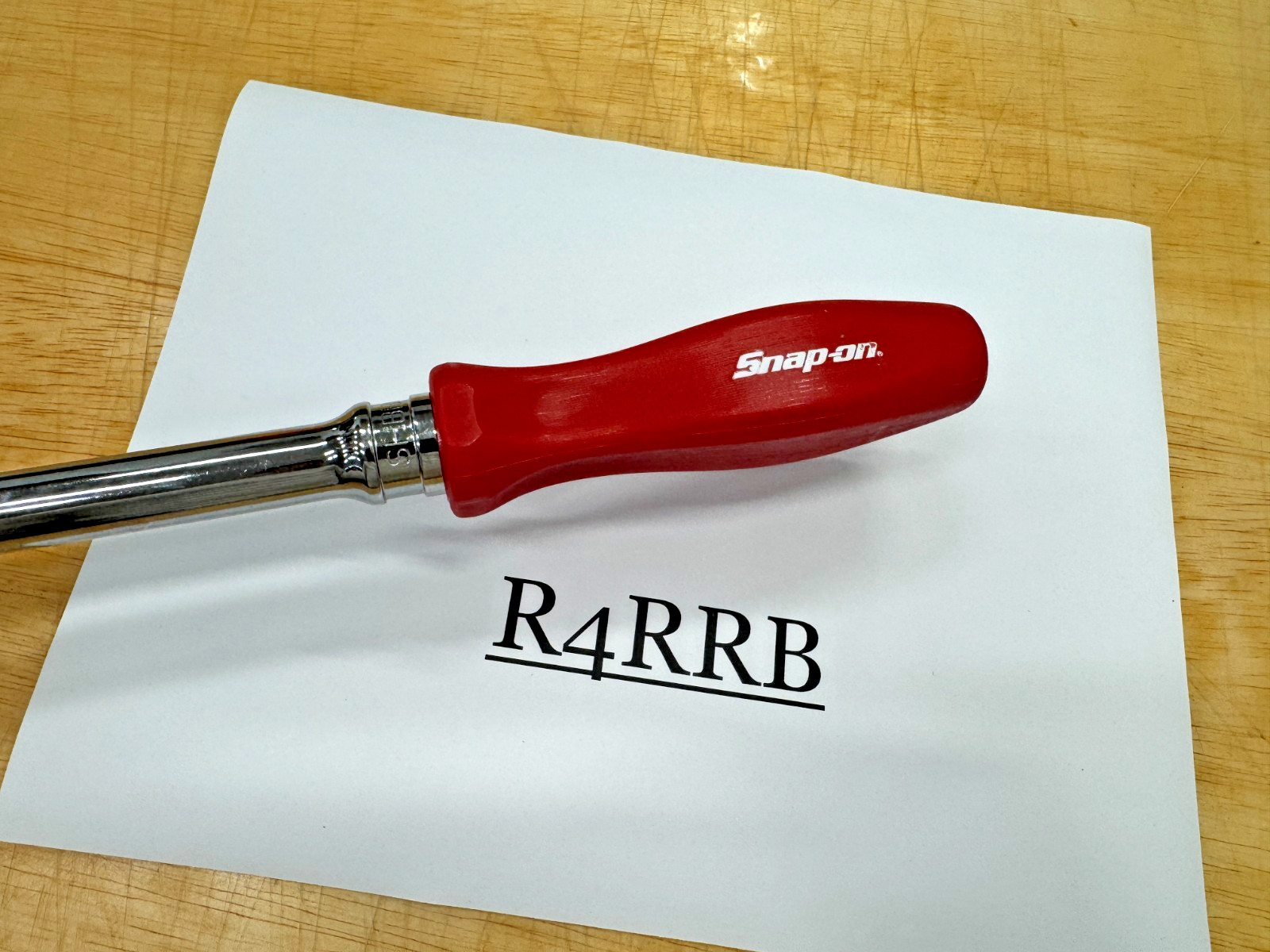 Snap-on Tools USA NOS RED 1/2″ Drive Hard Grip Handle Breaker Bar SHBBD24R RARE