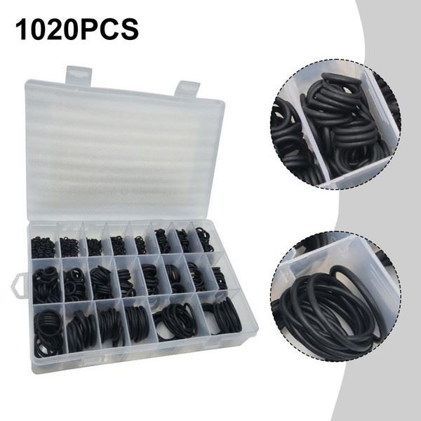 1020 Piece Nitrile Rubber O Rings Seal Rings Set for Various Applications Use