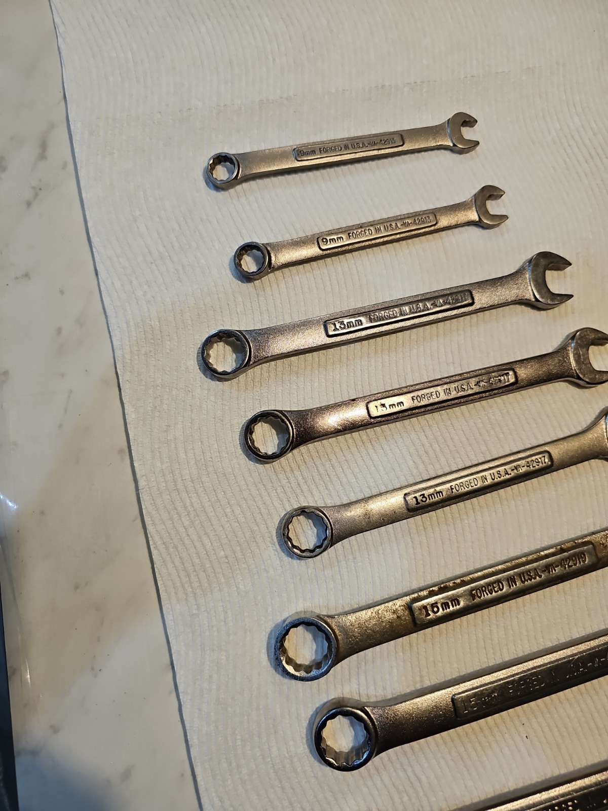 Vintage Craftsman USA VA Metric Wrench Multi-Lot 9mm 13mm 15mm 16mm 19mm 9-Pc