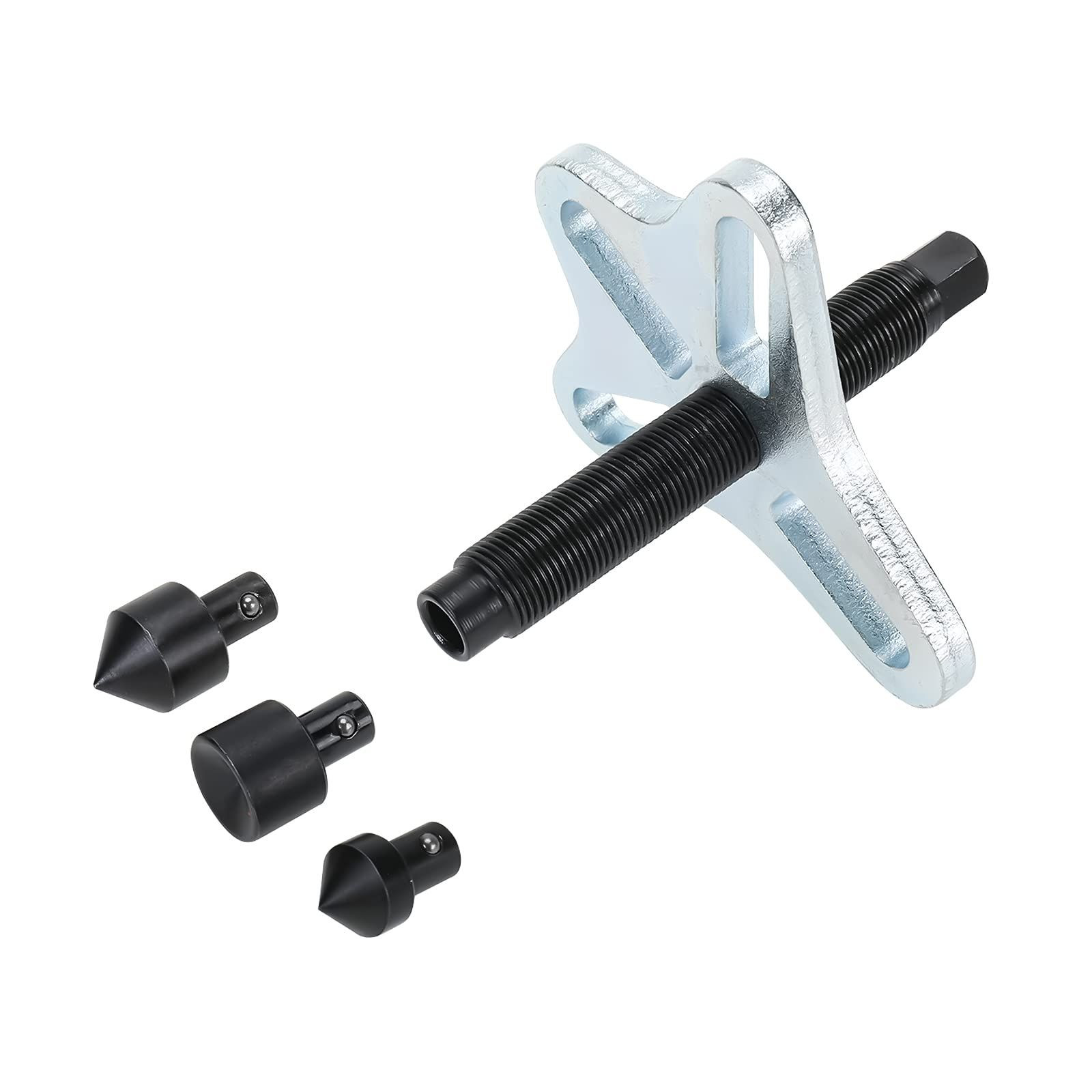 KUNTEC 46Pcs Harmonic Balancer Puller Kit – Flywheel Remover, Crankshaft Red
