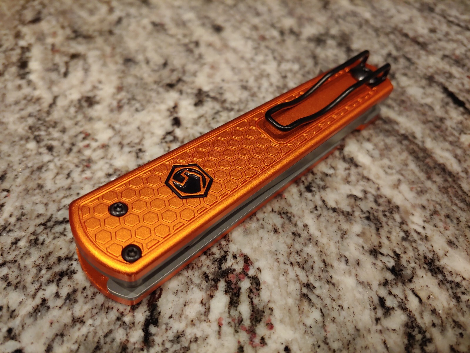 Matco Tools EVERYDAY CARRY FOLDING CLIP LIFTER & KNIFE W/ ALUMINUM HANDLE ORANGE