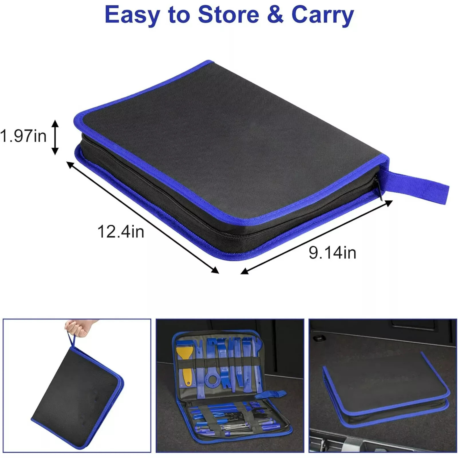 250Pcs Car Trim Removal Tool Set Hand Tools Pry Bar Panel Door Interior Clip Kit