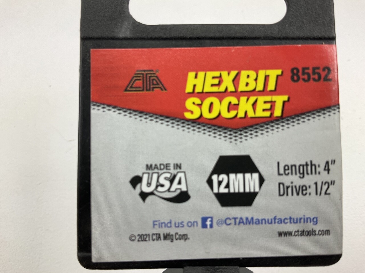 CTA 8552 1/2″ Drive 4″ Long Hex Bit Socket 12mm