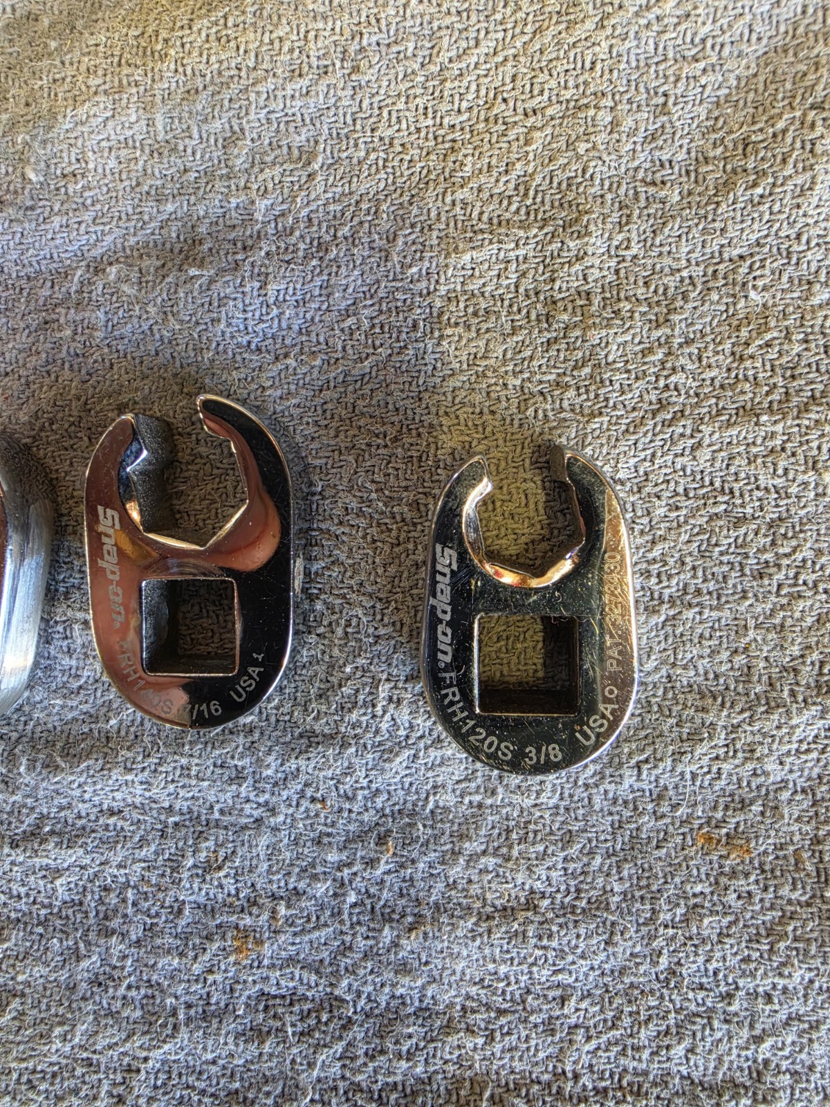 Snap-on 7pc 3/8″ Drive SAE 6-Point Flank Drive Flare Nut Crowfoot Set 3/8″-3/4
