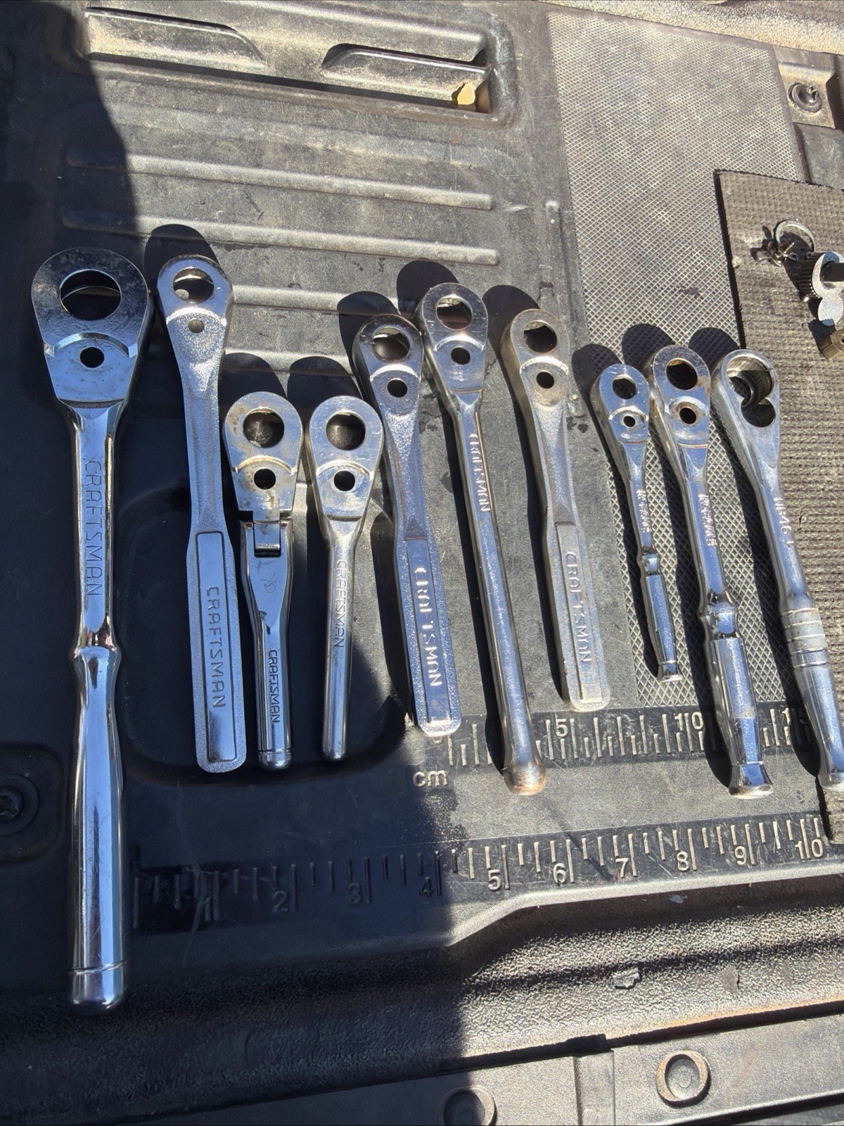 10pc 7-Sears Craftsman 1-Napa 2-Kobalt Ratchet Bodies Only No Guts All Drives