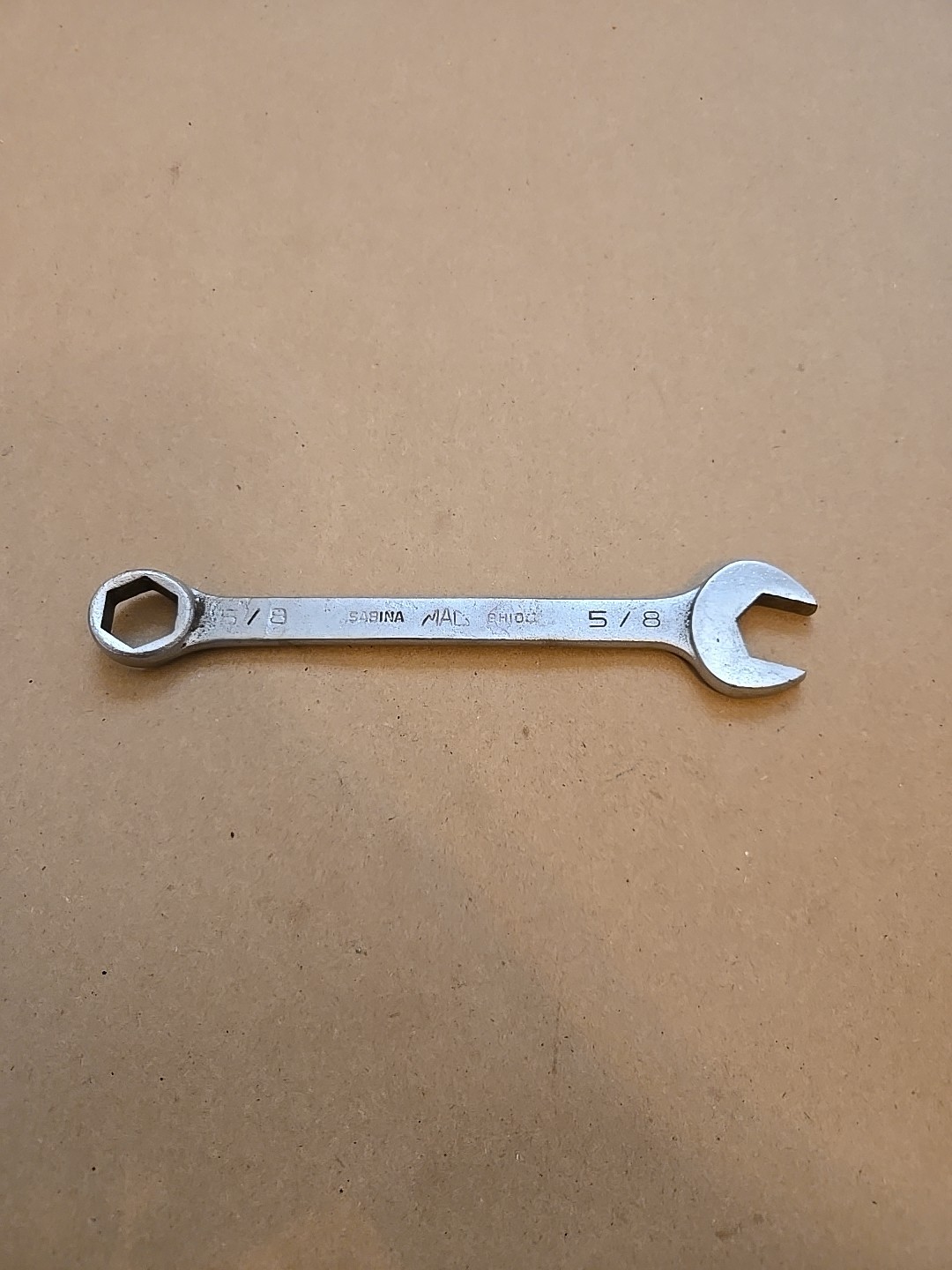 Mac Tools Sabina 5/8″ 6PT SAE Chrome Combination Wrench USA CH20
