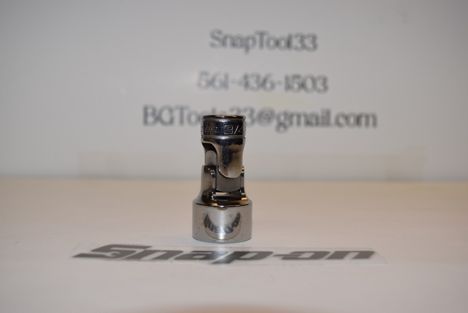 Snap-On FS24B 3/8″ Drive 6-Point SAE 3/4″ Flank Drive® Shallow Universal Socket