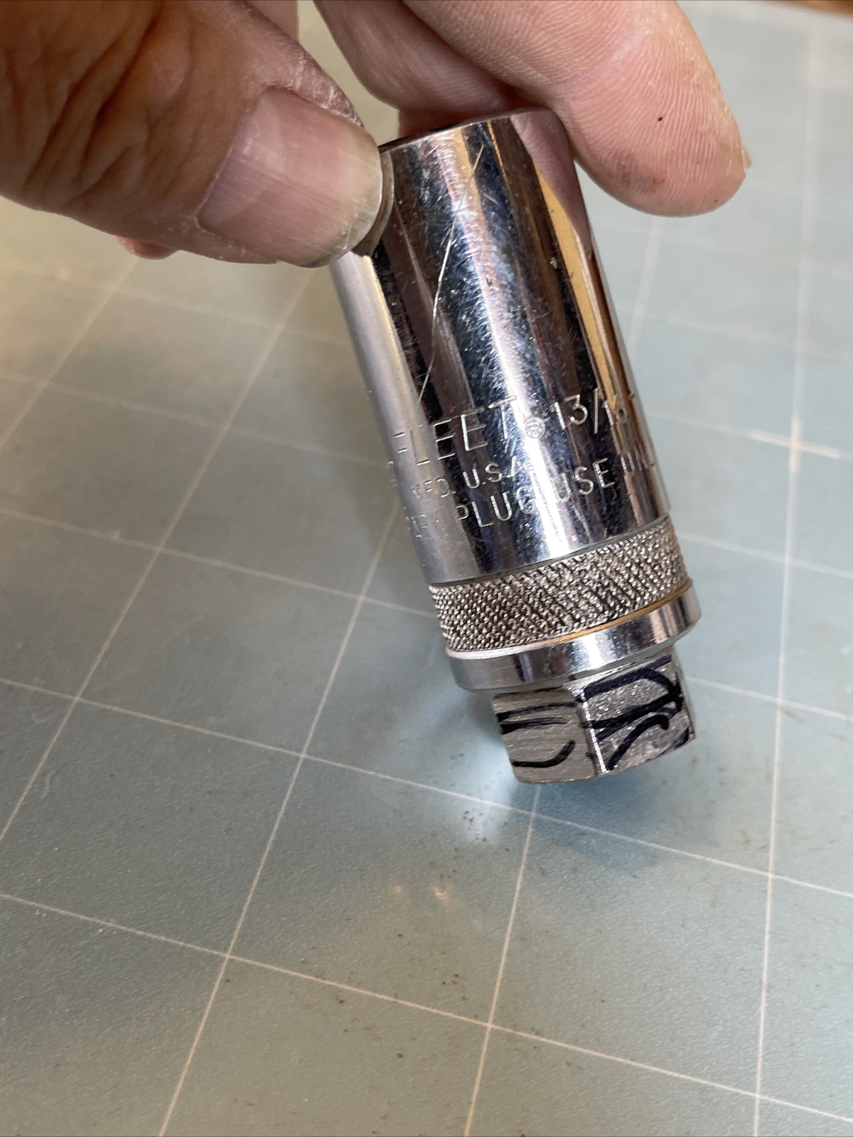 FLEET 1727 HP 13/16″ SAE 1/2″ Drive Spark Plug Socket Rare Tool NICE
