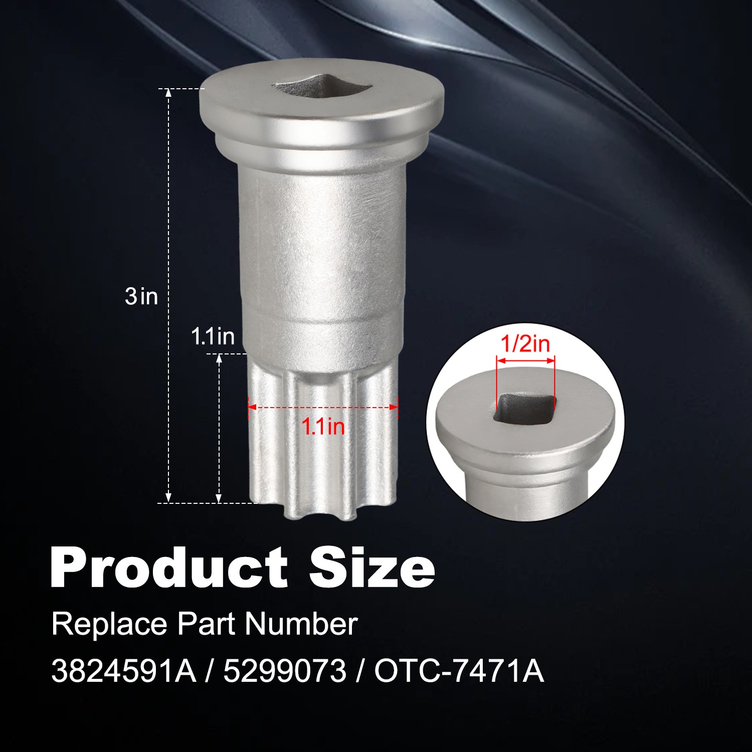 New 1x Engine Barring Tool Fits for Cummins Replaces 5299073 3824591A