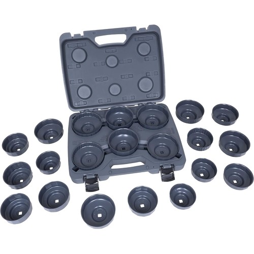 Lisle 61460 Heavy Duty End Cap Wrench Set, 65mm – 100mm Coverage, 21-pcs