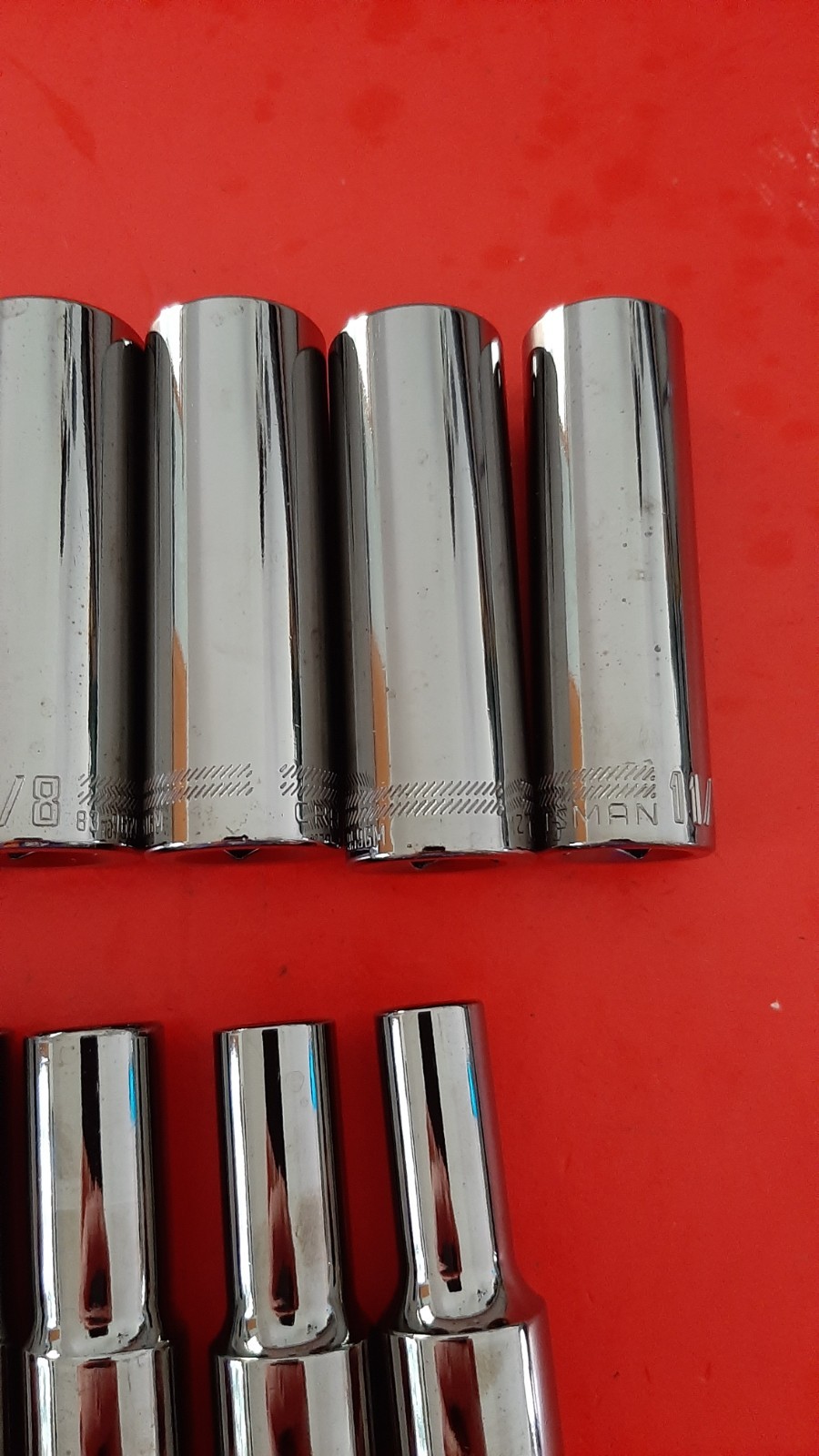 New Craftsman OVERDRIVE 1/2″ Drive SAE 11pc Deep Socket Set 3/8″ to 1″ 6pt Point