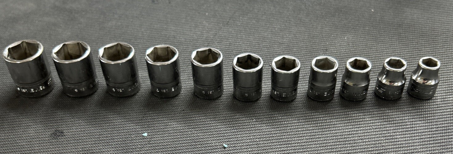 Snap-On 11 pc 6 Point Metric Set (9mm-19mm) Comes With Tray