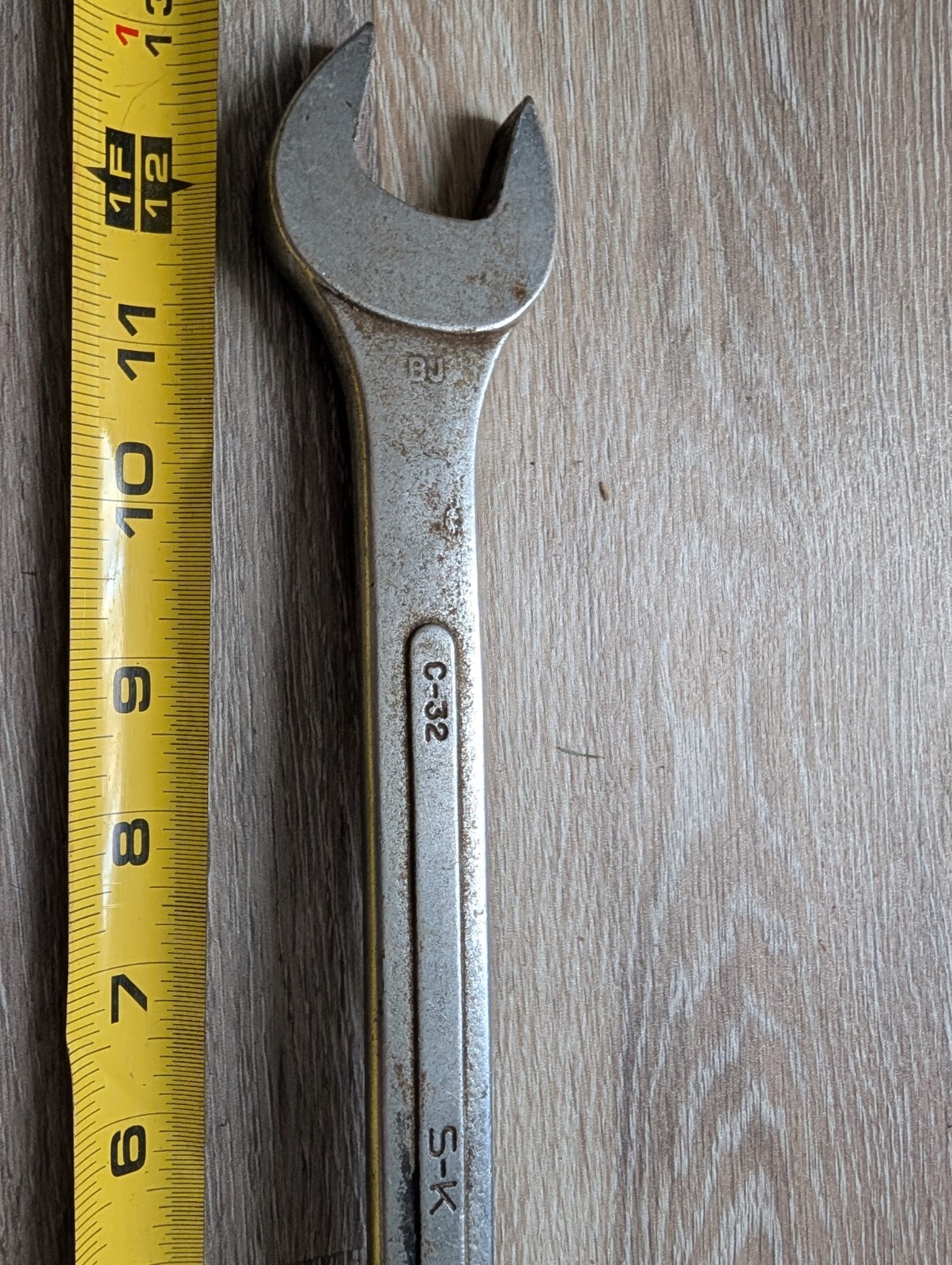 S-K 1′ ONE INCH COMBINATION OPEN END 12 POINT BOX END WRENCH S K SK TOOLS
