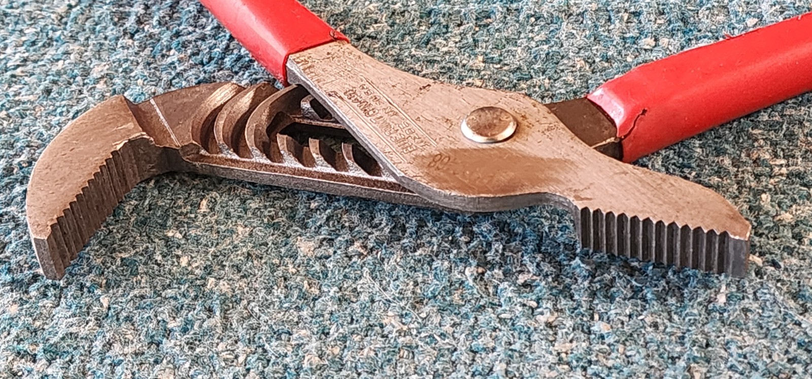 BLUE POINT CHN 430 10″ CHANNELOCK SLIP-JOINT PLIERS USA! Grind Marks Torn Grips.
