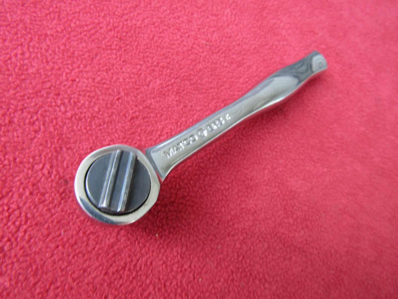 RARE! Matco Tools USA BR5 3/8″ Drive Round Head Chrome Handle 5” Stubby Ratchet