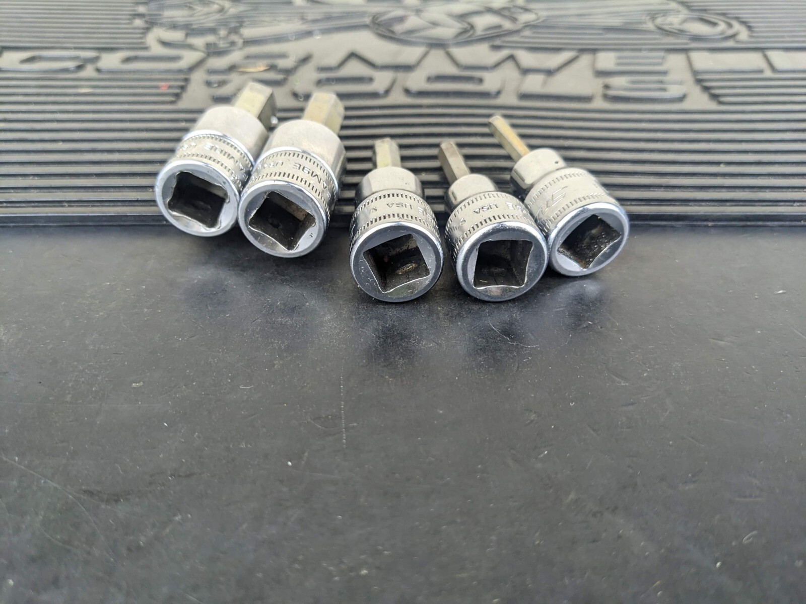 #ba752 Snap On 3/8″ Drive Metric Hex Bit Socket Set – 4-6, 9, 10mm 207EFAMY