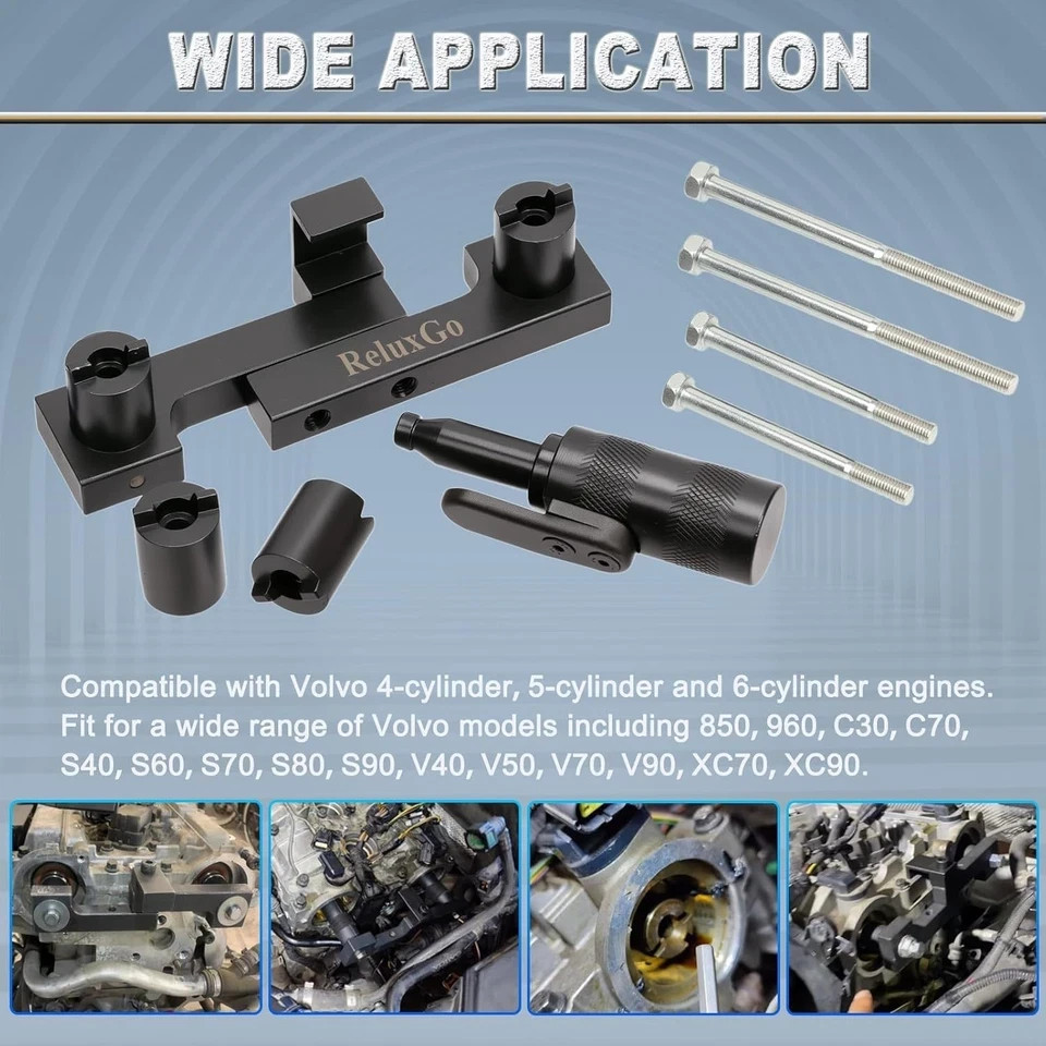 Camshaft & Crankshaft Timing Locking Tool Kit Compatible w Volvo S40 S60 XC90 V7