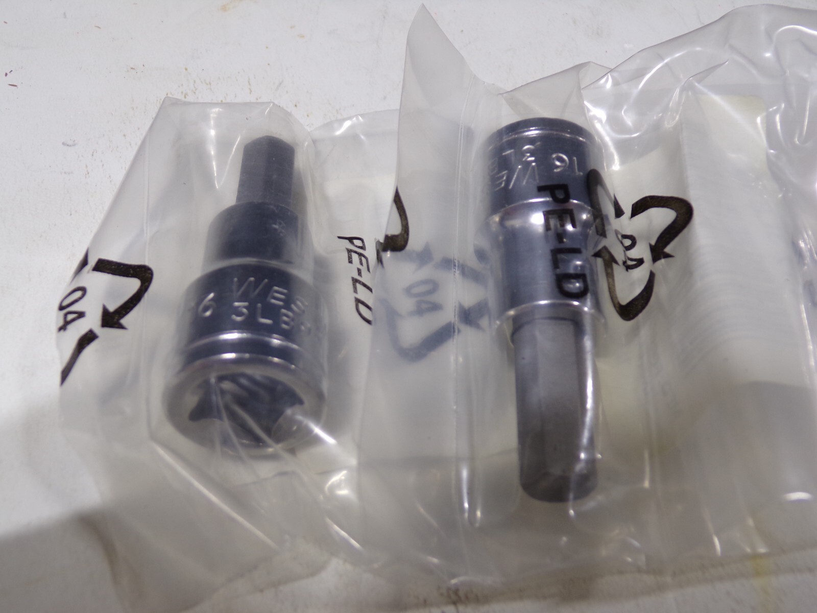 2PK WESTWARD Hex Socket Bit Drive 3/8″ Hex 5/16 3LB99 (G)