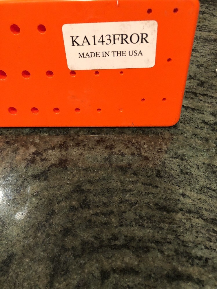 Snap On ka143fror 1/4 sae 3 row post socket tray orange