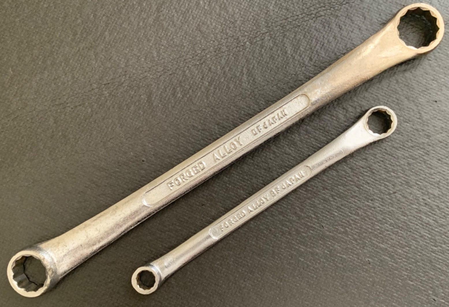 Vintage Companion Metric Double Box End Wrenches 13mm x 15mm & 7mm x 9mm Japan