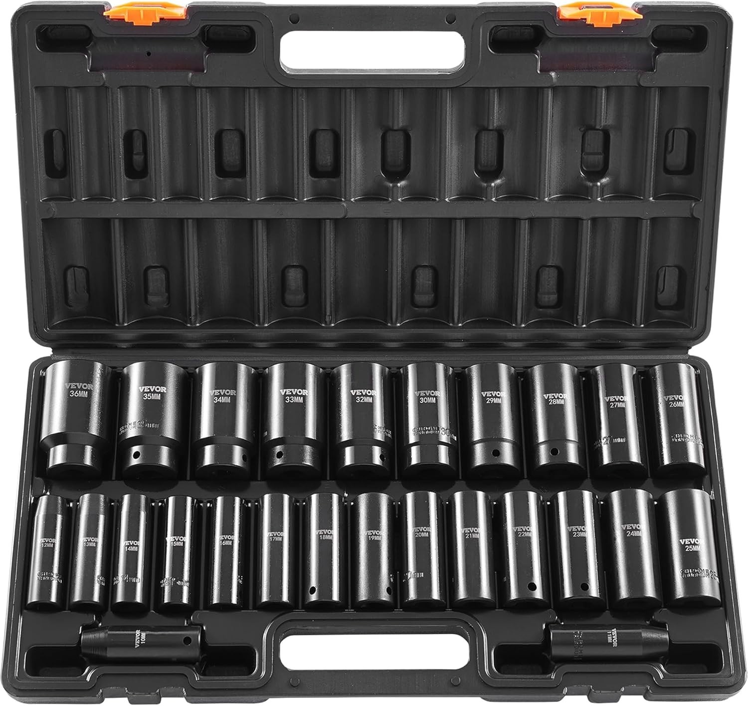 Versatile 26-Piece Impact Socket Set in Cr-V Alloy Steel – Perfect for Mechanics
