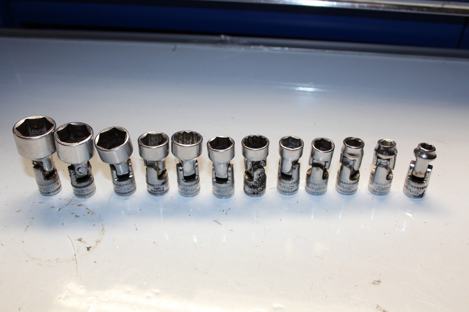 SNAP-ON TOOLS 1/4″ Drive 12- 6-Point Metric Shallow Universal Socket SET 12pc US