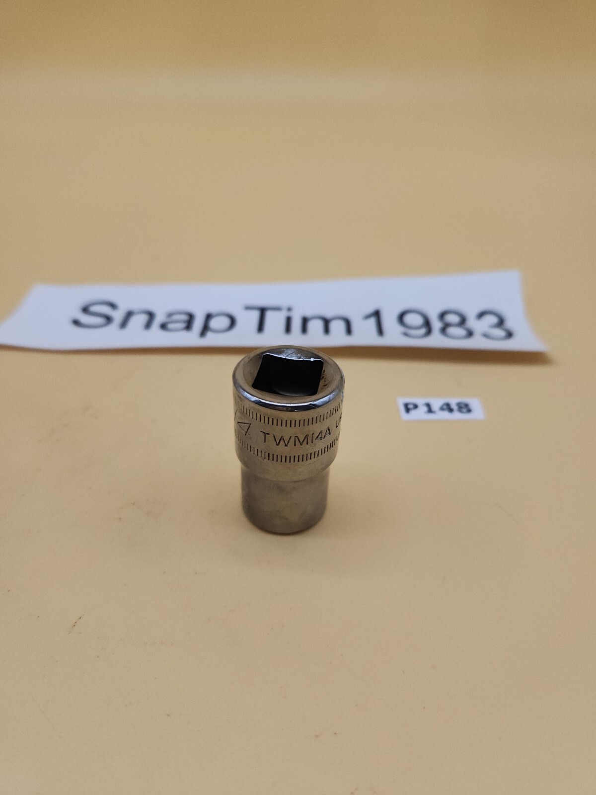 Snap-on Tools 1/2″ Drive 6-Point Metric 14mm Shallow Socket TWM14A